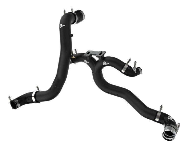 AFE 18-22 Kia Stinger V6-3.3L BladeRunner Alum Hot/Cold Charge Pipe Kit Black AFE 18-22 Kia Stinger V6-3.3L BladeRunner Alum Hot/Cold Charge Pipe Kit Black