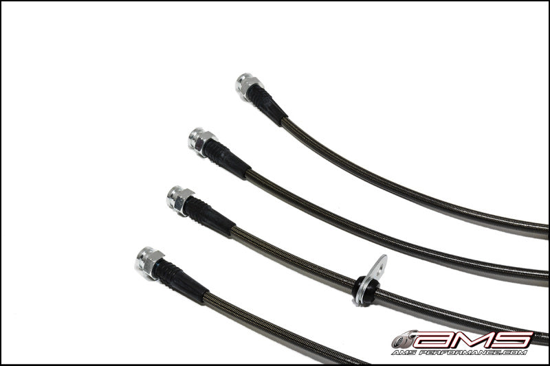 AMS Performance 08-15 Mitsubishi EVO X Stainless Steel Brake Lines (4 Lines) AMS Performance 08-15 Mitsubishi EVO X Stainless Steel Brake Lines (4 Lines)