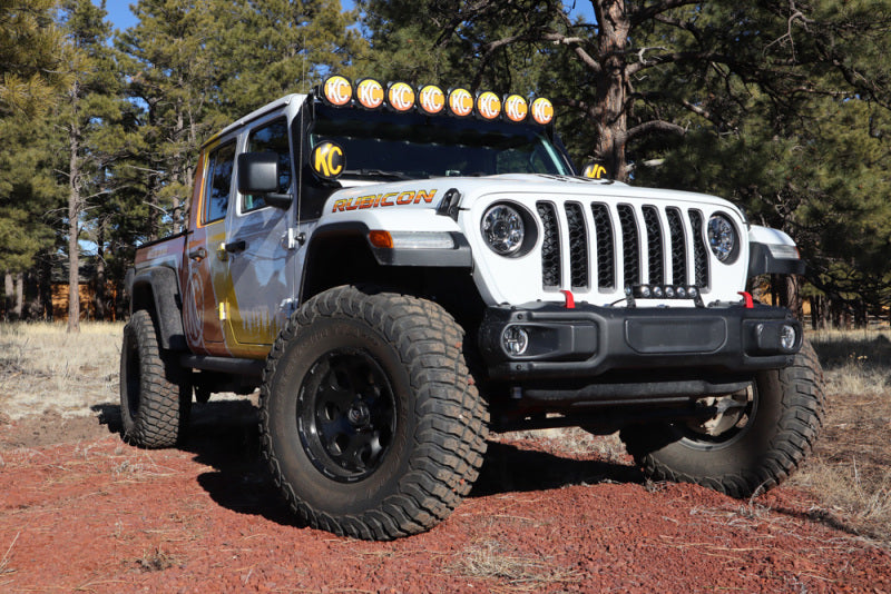 KC HiLiTES 6in. Round Soft Cover (Pair) - Black w/Yellow KC Logo KC HiLiTES 6in. Round Soft Cover (Pair) - Black w/Yellow KC Logo