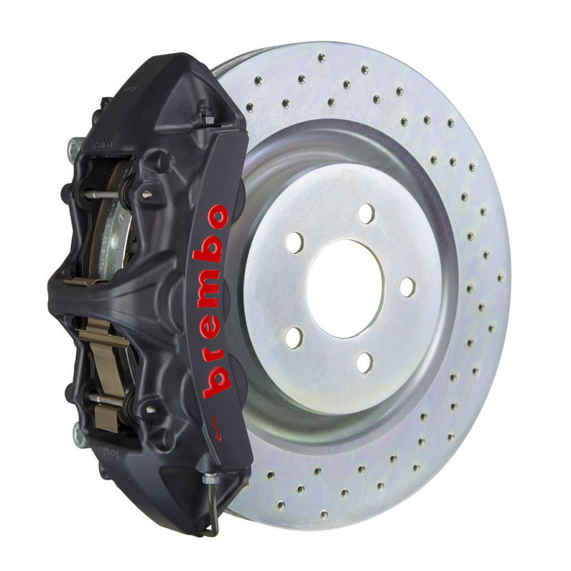 Brembo 05-14 Mustang GT Excl non-ABS Equipped Fr GTS BBK 6Pist Cast 355x32 1pc Rtr Drill-Black HA Brembo 05-14 Mustang GT Excl non-ABS Equipped Fr GTS BBK 6Pist Cast 355x32 1pc Rtr Drill-Black HA