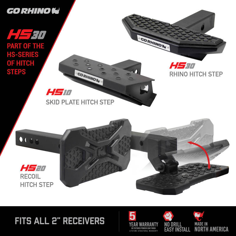 Go Rhino HS-30 Rhino Hitch Step Go Rhino HS-30 Rhino Hitch Step