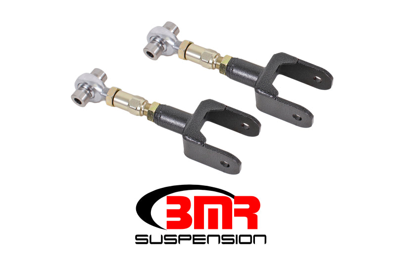 BMR 79-04 Fox Mustang Upper Control Arms On-Car Adj. Rod Ends - Black Hammertone BMR 79-04 Fox Mustang Upper Control Arms On-Car Adj. Rod Ends - Black Hammertone