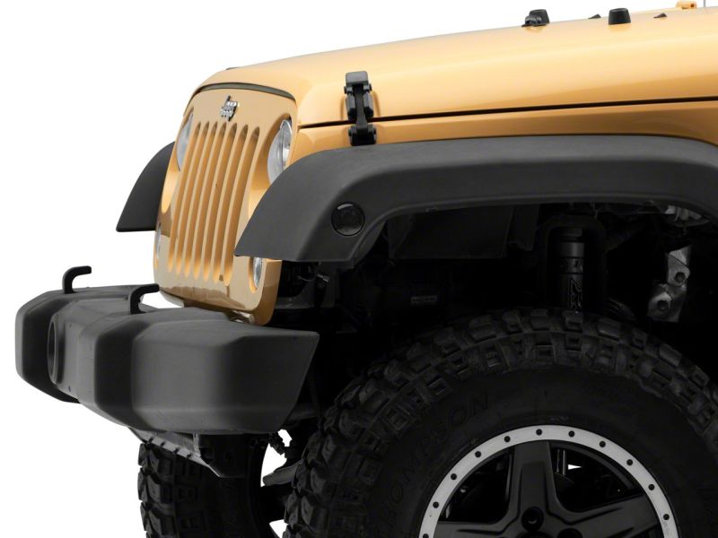 Raxiom 07-18 Jeep Wrangler JK Axial Series Whiite LED Side Marker Lights- Smoked Raxiom 07-18 Jeep Wrangler JK Axial Series Whiite LED Side Marker Lights- Smoked