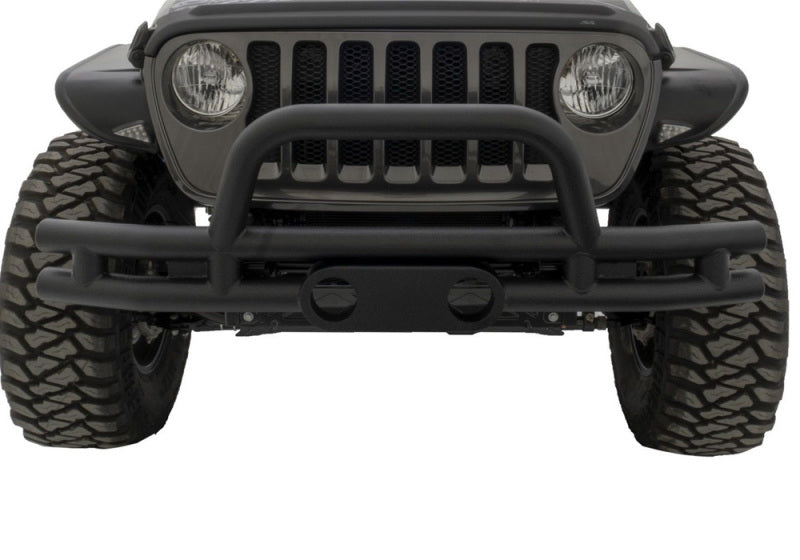 Rampage 2007-2018 Jeep Wrangler(JK) Double Tube Bumper Front - Black Rampage 2007-2018 Jeep Wrangler(JK) Double Tube Bumper Front - Black