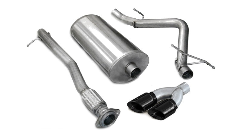 Corsa 2007-2008 Chevrolet Silverado Crew Cab/Short Bed 1500 5.3L V8 Black Sport Cat-Back Exhaust Corsa 2007-2008 Chevrolet Silverado Crew Cab/Short Bed 1500 5.3L V8 Black Sport Cat-Back Exhaust