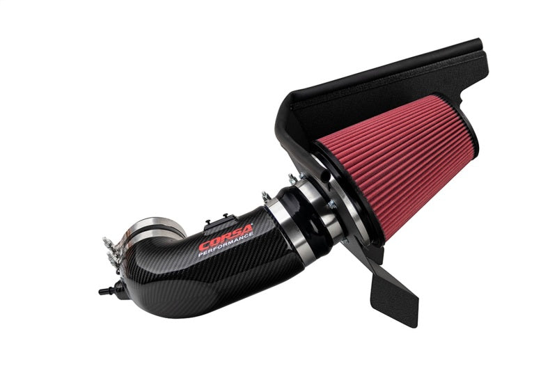 Corsa 2017-23 Chevrolet Camaro ZL1 Carbon Fiber Air Intake w/ DryTech 3D No Oil Filtration Corsa 2017-23 Chevrolet Camaro ZL1 Carbon Fiber Air Intake w/ DryTech 3D No Oil Filtration