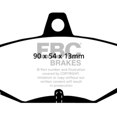 EBC 96-00 Ac Ace 5.0 Greenstuff Rear Brake Pads