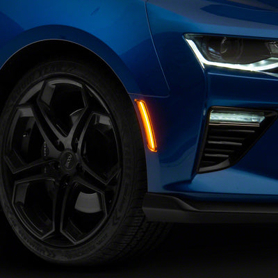 Raxiom 16-23 Chevrolet Camaro Axial Series LED Front and Rear Side Markers- Clear