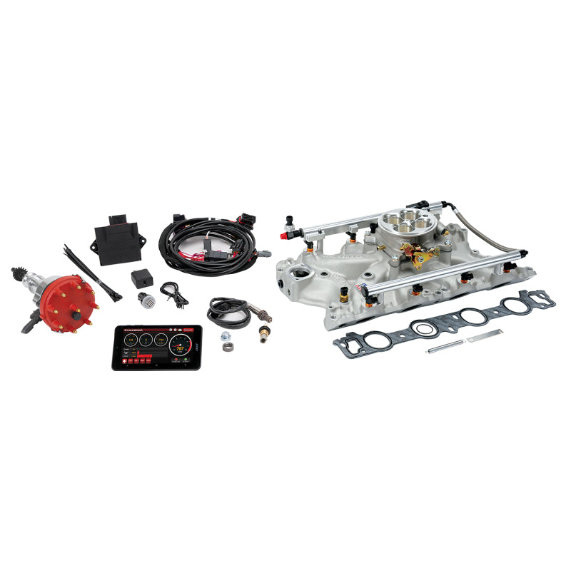 Edelbrock Pro Flo 4 Fuel Injection Kit Seq Port BBF 429/460 68-87 625 Max HP 35 LbHr Injectors Satin Edelbrock Pro Flo 4 Fuel Injection Kit Seq Port BBF 429/460 68-87 625 Max HP 35 LbHr Injectors Satin