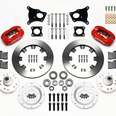Wilwood Forged Dynalite Front Kit 12.19in Red AMC 71-76 OE Disc w/o Bendix Brakes