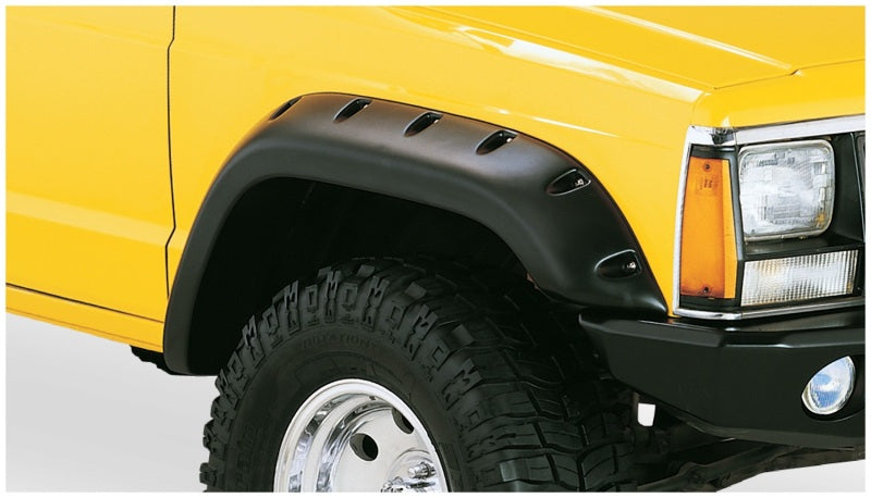 Bushwacker 84-01 Jeep Cherokee Cutout Style Flares 4pc Fits 2-Door Sport Utility Only - Black Bushwacker 84-01 Jeep Cherokee Cutout Style Flares 4pc Fits 2-Door Sport Utility Only - Black
