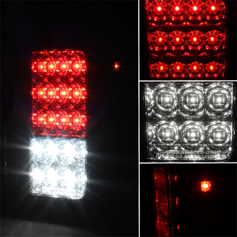 Spyder Jeep Wrangler 07-15 LED Tail Lights Red Clear ALT-YD-JWA07-LED-RC Spyder Jeep Wrangler 07-15 LED Tail Lights Red Clear ALT-YD-JWA07-LED-RC
