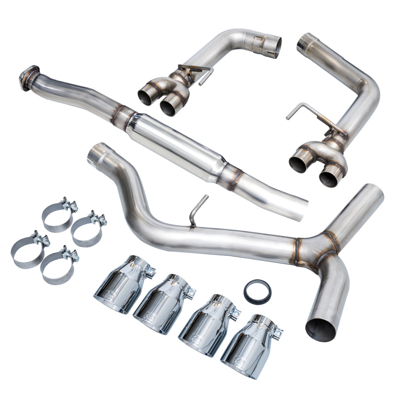 AWE Tuning Subaru WRX/STI VA/GV Sedan Track Edition Exhaust - Chrome Silver Tips (102mm) AWE Tuning Subaru WRX/STI VA/GV Sedan Track Edition Exhaust - Chrome Silver Tips (102mm)