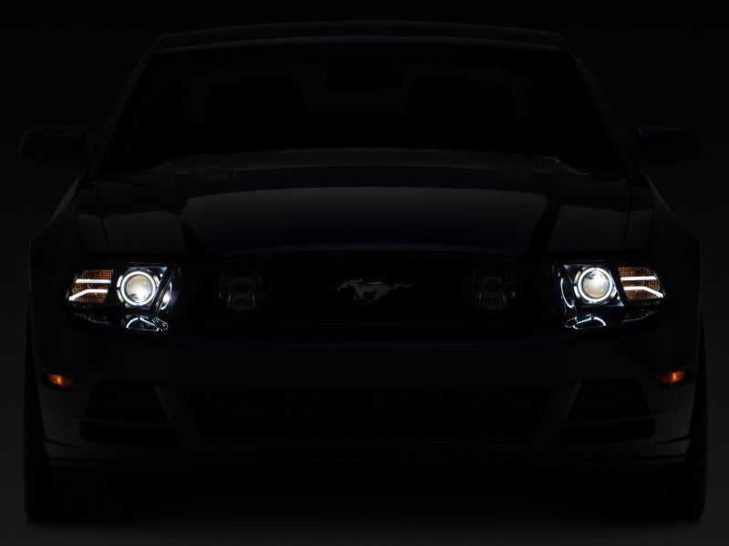 Raxiom 13-14 Ford Mustang LED Halo Projector Headlights- Black Housing (Clear Lens) Raxiom 13-14 Ford Mustang LED Halo Projector Headlights- Black Housing (Clear Lens)