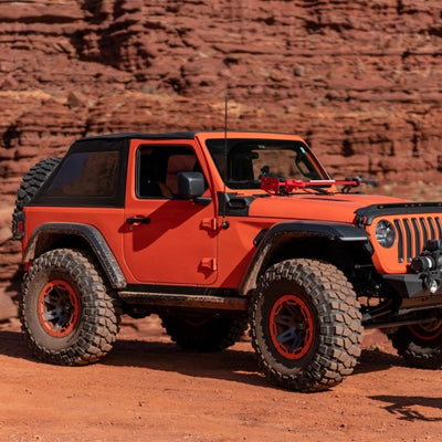 Rampage 2018-2022 Jeep Wrangler (JL) Frameless Trail Plus Top Kit - Black