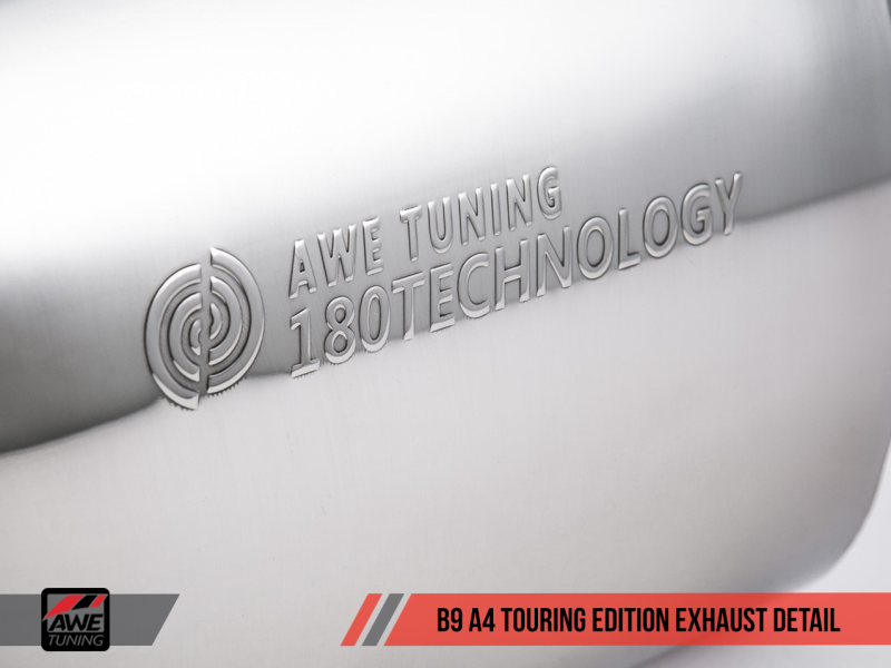 AWE Tuning Audi B9 A4 Touring Edition Exhaust Dual Outlet - Diamond Black Tips (Includes DP) AWE Tuning Audi B9 A4 Touring Edition Exhaust Dual Outlet - Diamond Black Tips (Includes DP)