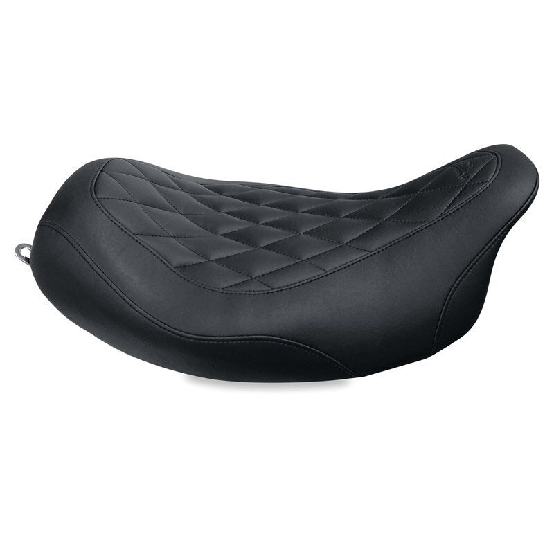 Mustang 08-21 Harley Electra Glide Std,Rd Glide,Rd King,Str Glide Solo Seat Diamond Stitch - Brown Mustang 08-21 Harley Electra Glide Std,Rd Glide,Rd King,Str Glide Solo Seat Diamond Stitch - Brown