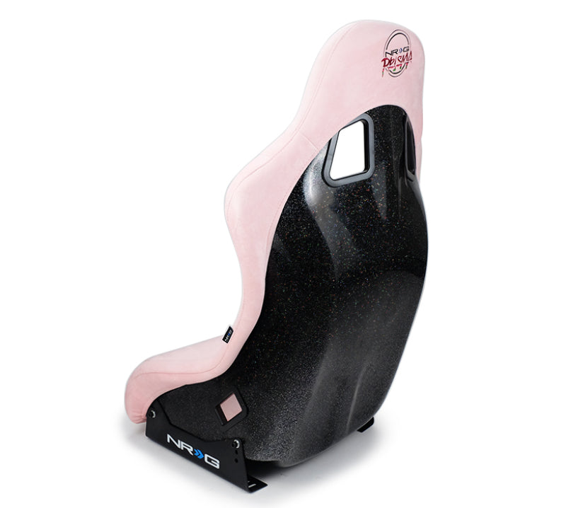 NRG FRP Bucket Seat Prisma Edition w/ Pearlized Back and Pink Alcantara (Medium) NRG FRP Bucket Seat Prisma Edition w/ Pearlized Back and Pink Alcantara (Medium)