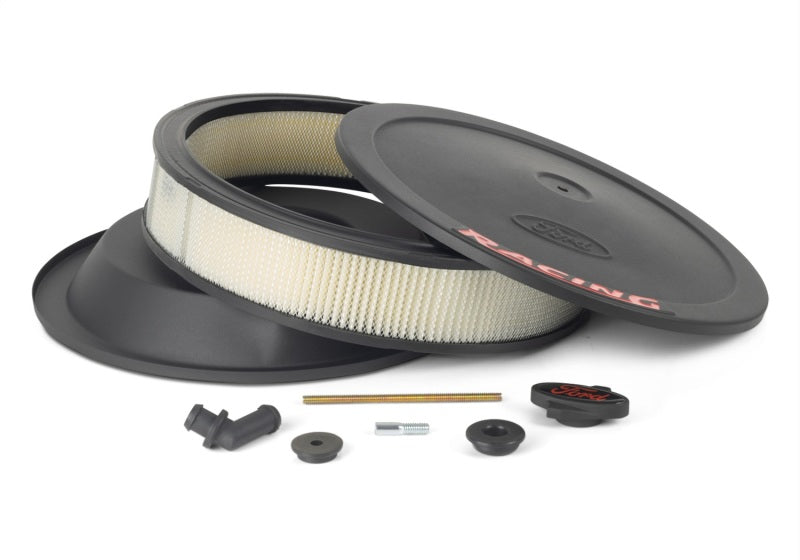 Ford Racing Air Cleaner Kit - Black Crinkle Finish w/ Red Emblem Ford Racing Air Cleaner Kit - Black Crinkle Finish w/ Red Emblem
