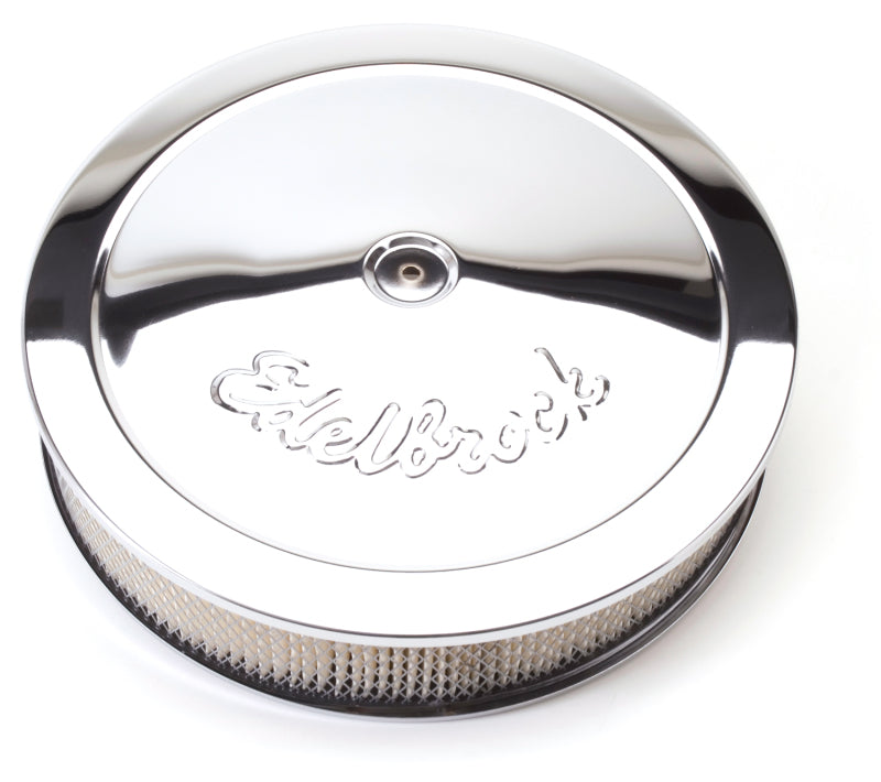 Edelbrock Air Cleaner Pro-Flo Series Round Steel Top Paper Element 14In Dia X 3 75In Dropped Base Edelbrock Air Cleaner Pro-Flo Series Round Steel Top Paper Element 14In Dia X 3 75In Dropped Base