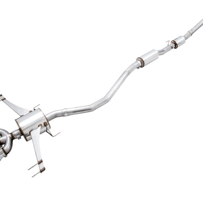 AWE Tuning 2017+ Honda Civic Type R Touring Edition Exhaust w/Front & Mid Pipes - Chrome Silver Tips