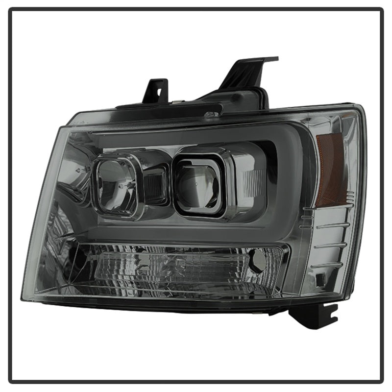 Spyder 07-14 Chevy Suburban/1500/2500/Tahoe V2 Projector Headlights Smoke PRO-YD-CSUB07V2-DRL-SM Spyder 07-14 Chevy Suburban/1500/2500/Tahoe V2 Projector Headlights Smoke PRO-YD-CSUB07V2-DRL-SM