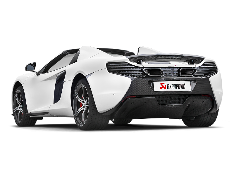 Akrapovic 14-17 McLaren 650S/650S Spyder Slip-On Line (Titanium) w/ Carbon Tips Akrapovic 14-17 McLaren 650S/650S Spyder Slip-On Line (Titanium) w/ Carbon Tips