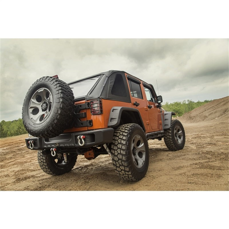 Rugged Ridge Bowless Soft Top Black Diamond 4-Door 07-18 Jeep Wrangler JK Rugged Ridge Bowless Soft Top Black Diamond 4-Door 07-18 Jeep Wrangler JK
