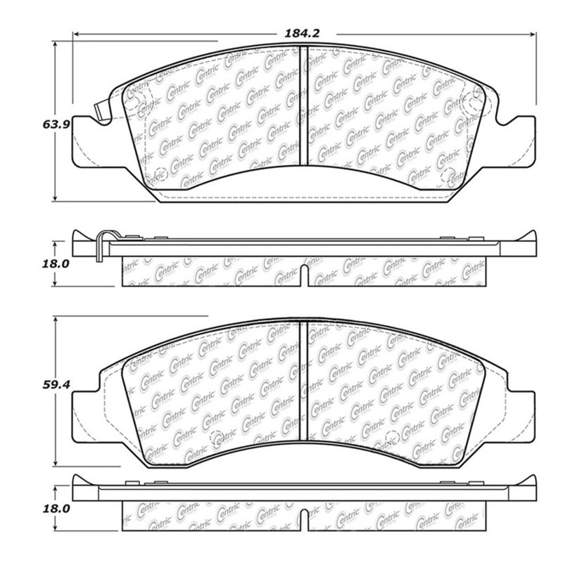 StopTech 2016 Chevy Tahoe Street Touring Front Brake Pads StopTech 2016 Chevy Tahoe Street Touring Front Brake Pads