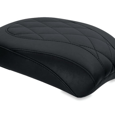 Mustang 00-15 Harley Softail Standard Rear Tire Wide Tripper Passenger Seat Diamond Stitch - Black