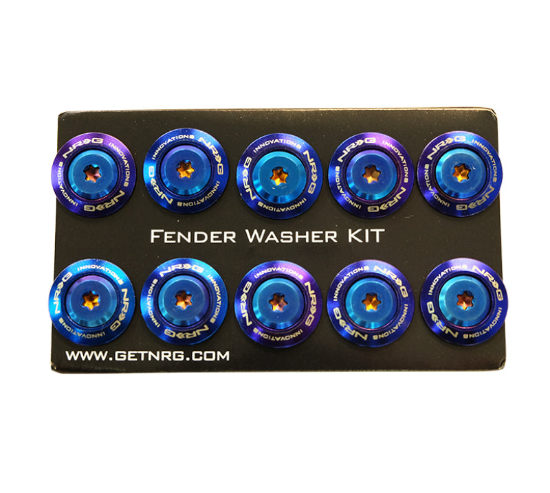 NRG Fender Washer Kit (TI Series) M6 Bolts For Plastic (TI Burn Washer/TI Burn Screw) - Set of 10 NRG Fender Washer Kit (TI Series) M6 Bolts For Plastic (TI Burn Washer/TI Burn Screw) - Set of 10