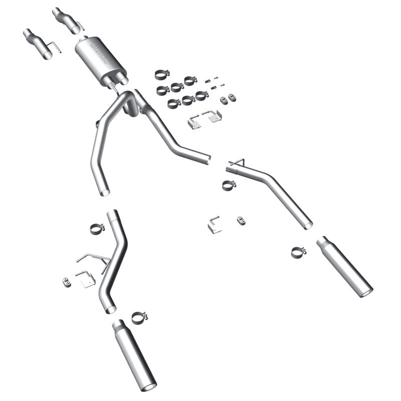 MagnaFlow 11 Ford F-150 3.7L/5.0L/6.2L SS Catback Exhaust Dual Split Rear Exit w/ 3.5in SS Tips MagnaFlow 11 Ford F-150 3.7L/5.0L/6.2L SS Catback Exhaust Dual Split Rear Exit w/ 3.5in SS Tips