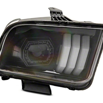 Raxiom 05-09 Ford Mustang w/ Halogen Prjctor Headlights- Black Housing (Clear Lens) (No GT500 )