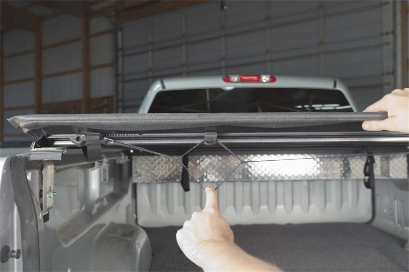 Access Lorado 08-09 Titan King Cab 8ft 2in Bed (Clamps On w/ or w/o Utili-Track) Roll-Up Cover Access Lorado 08-09 Titan King Cab 8ft 2in Bed (Clamps On w/ or w/o Utili-Track) Roll-Up Cover