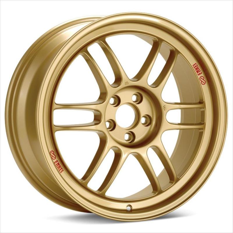 Enkei RPF1 18x9.5 5x114.3 38mm Offset 73mm Bore Gold Wheel *Special Order Minimum Order of 40* Enkei RPF1 18x9.5 5x114.3 38mm Offset 73mm Bore Gold Wheel *Special Order Minimum Order of 40*