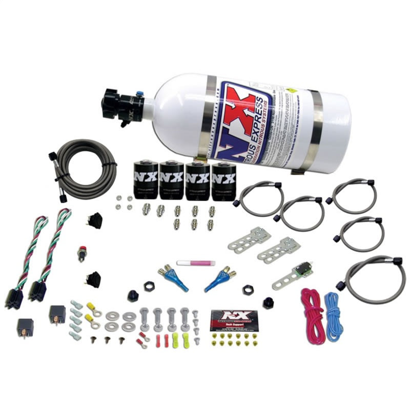 Nitrous Express GM EFI Dual Stage Nitrous Kit (50-150HP x 2) w/10lb Bottle Nitrous Express GM EFI Dual Stage Nitrous Kit (50-150HP x 2) w/10lb Bottle