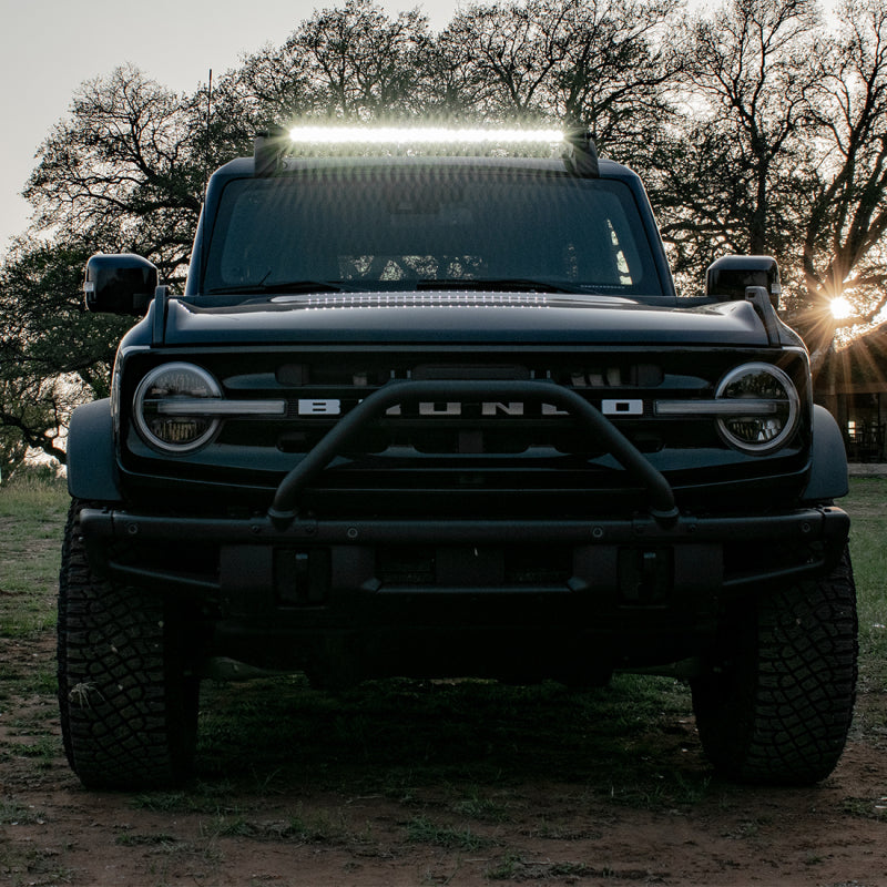Rigid Industries 2021 Ford Bronco Roof Rack Light Kit (Incl. SR spot/flood Combo Bar) Rigid Industries 2021 Ford Bronco Roof Rack Light Kit (Incl. SR spot/flood Combo Bar)