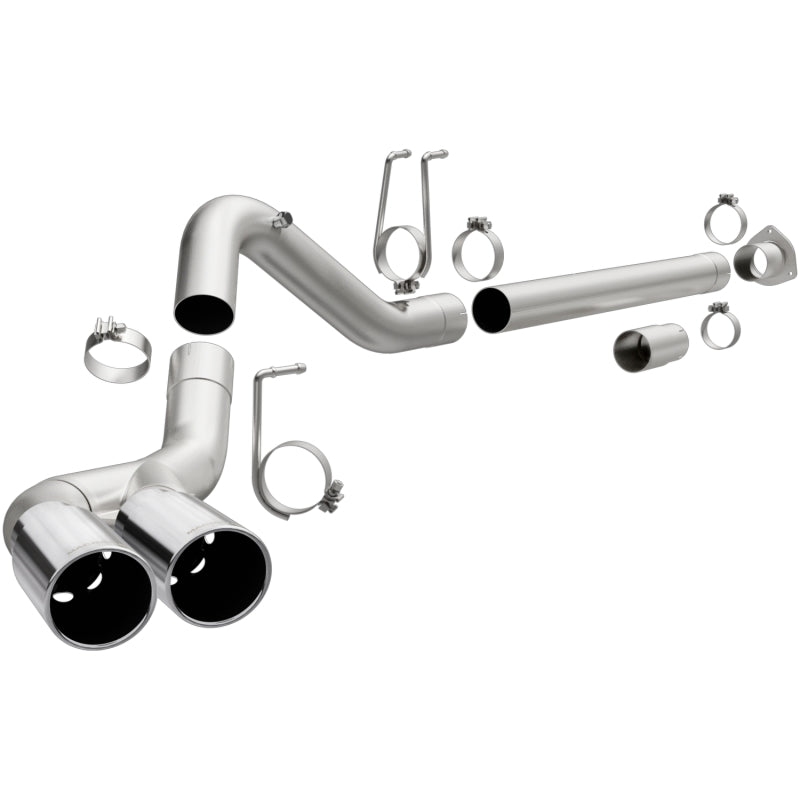 MagnaFlow 08-17 Ford F-250/F-350/F-450 4.6L/6.7 DPF-Back SS 4in Dual Single Passenger Side Rear Exit MagnaFlow 08-17 Ford F-250/F-350/F-450 4.6L/6.7 DPF-Back SS 4in Dual Single Passenger Side Rear Exit