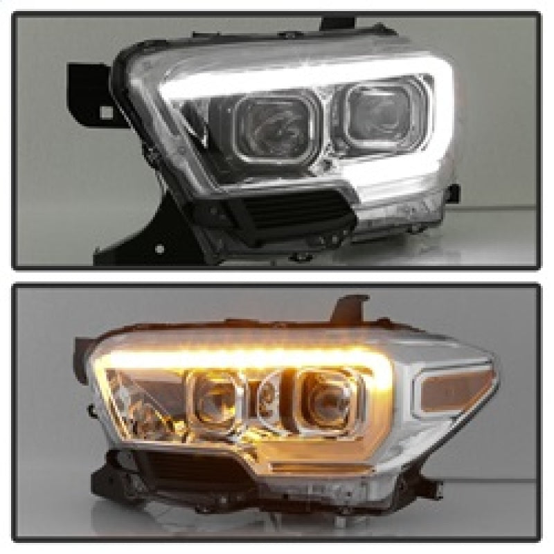 xTune Toyota Tacoma 16-18 DRL Light Bar Projector Headlights - Chrome PRO-JH-TTA16-LBDRL-C xTune Toyota Tacoma 16-18 DRL Light Bar Projector Headlights - Chrome PRO-JH-TTA16-LBDRL-C