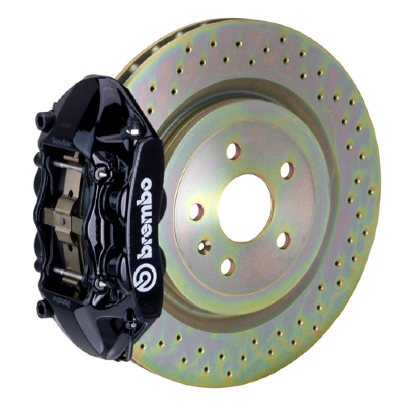 Brembo 66-89 911S/SC/Carrera Front GT BBK 4 Piston Cast 323x28 1pc Rotor Drilled-Black Brembo 66-89 911S/SC/Carrera Front GT BBK 4 Piston Cast 323x28 1pc Rotor Drilled-Black