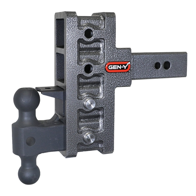 Gen-Y Mega Duty 2.5in Shank 6in Offset Drop 32K Hitch w/GH-0161 Dual-Ball/GH-0162 Pintle Lock Gen-Y Mega Duty 2.5in Shank 6in Offset Drop 32K Hitch w/GH-0161 Dual-Ball/GH-0162 Pintle Lock