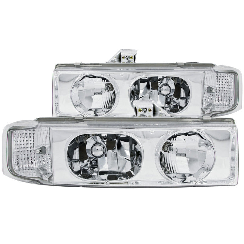 ANZO 1995-2005 Chevrolet Astro Van Crystal Headlights Chrome 1pc ANZO 1995-2005 Chevrolet Astro Van Crystal Headlights Chrome 1pc