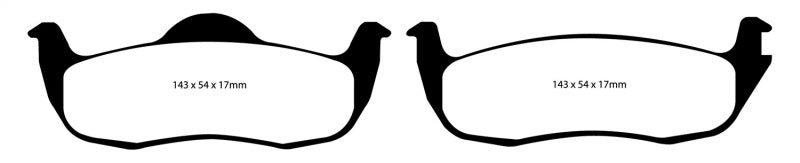 EBC 05-10 Jeep Commander 3.7 Greenstuff Rear Brake Pads EBC 05-10 Jeep Commander 3.7 Greenstuff Rear Brake Pads