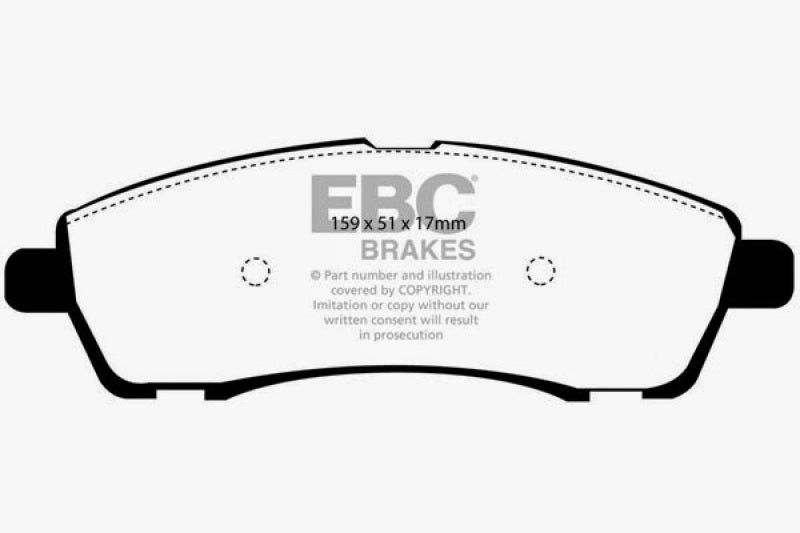 EBC 00-02 Ford Excursion 5.4 2WD Ultimax2 Rear Brake Pads EBC 00-02 Ford Excursion 5.4 2WD Ultimax2 Rear Brake Pads
