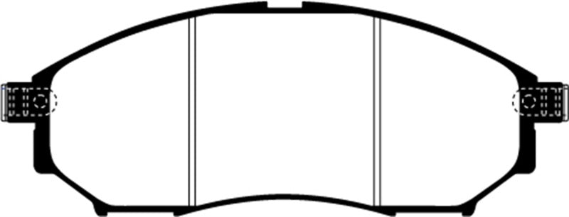 EBC 08-13 Infiniti EX35 3.5 Greenstuff Front Brake Pads EBC 08-13 Infiniti EX35 3.5 Greenstuff Front Brake Pads