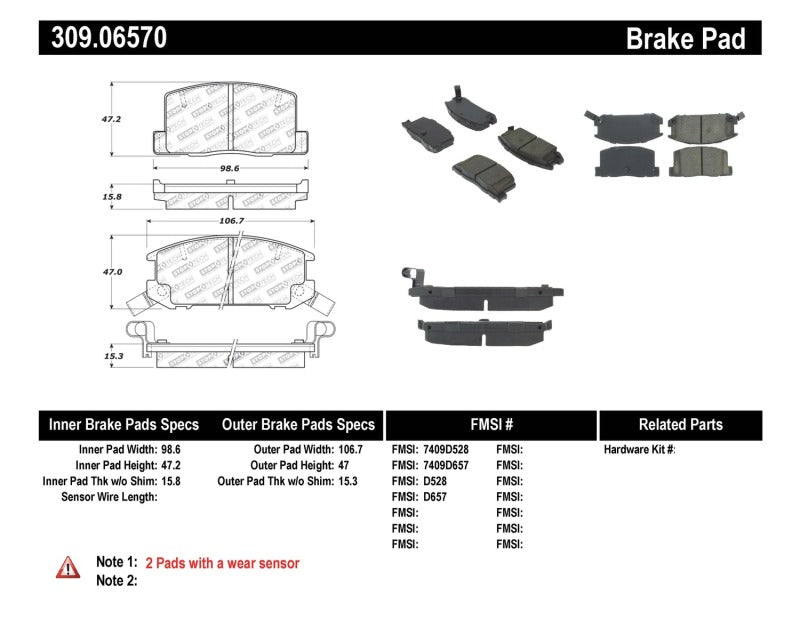 StopTech Performance 1/90-95/00-05 Toyota MR2/Spyder Rear Brake Pads StopTech Performance 1/90-95/00-05 Toyota MR2/Spyder Rear Brake Pads