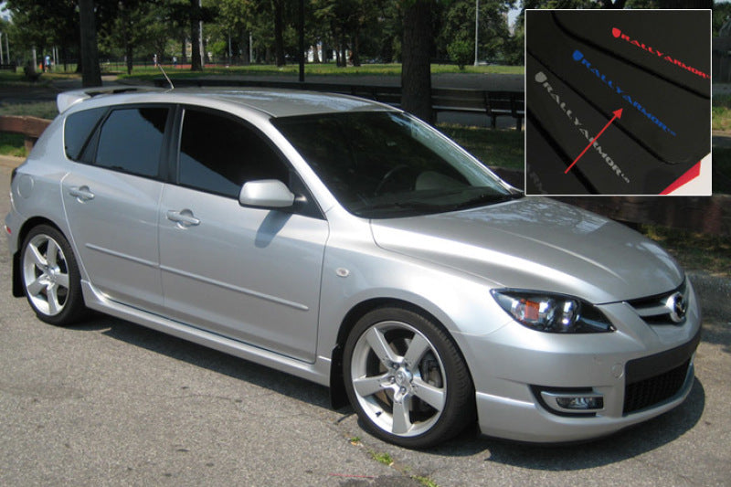 Rally Armor 04-09 Mazda3/Speed3 Black UR Mud Flap w/ Blue Logo Rally Armor 04-09 Mazda3/Speed3 Black UR Mud Flap w/ Blue Logo