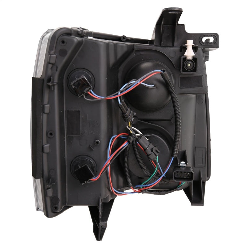 ANZO 07-13 Chevrolet Silverado 1500 Plank Style Projector Headlights Black w/ Amber ANZO 07-13 Chevrolet Silverado 1500 Plank Style Projector Headlights Black w/ Amber