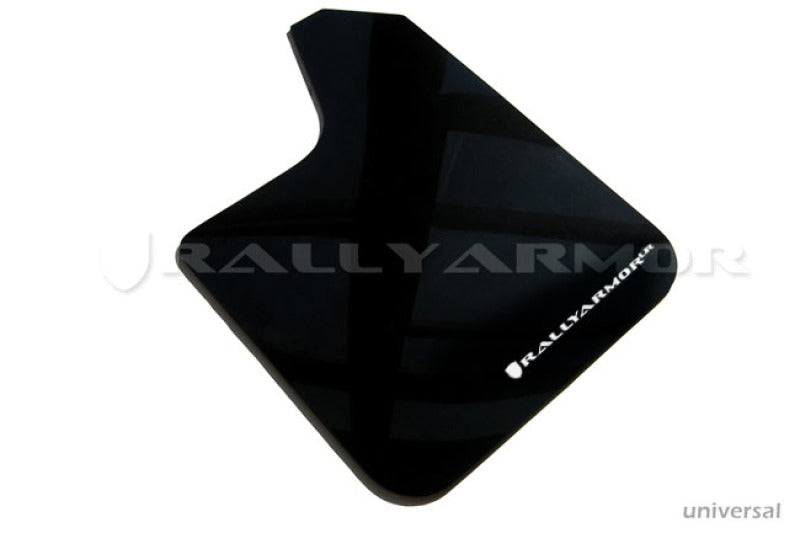 Rally Armor Universal Fit (No Hardware) Black UR Mud Flap w/ White Logo Rally Armor Universal Fit (No Hardware) Black UR Mud Flap w/ White Logo