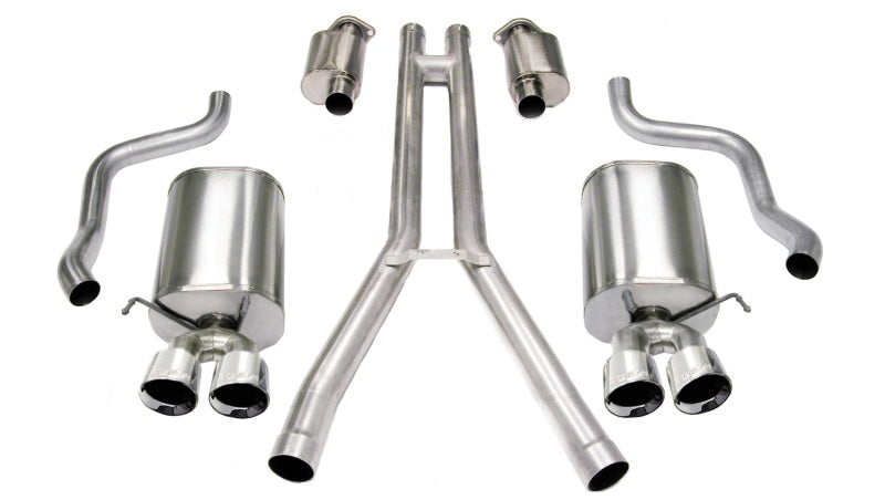 Corsa 2004-2008 Cadillac XLR 4.6L Polished Sport Cat-Back Exhaust Corsa 2004-2008 Cadillac XLR 4.6L Polished Sport Cat-Back Exhaust